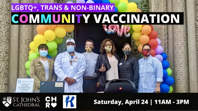 St John's LGBT vaccine event