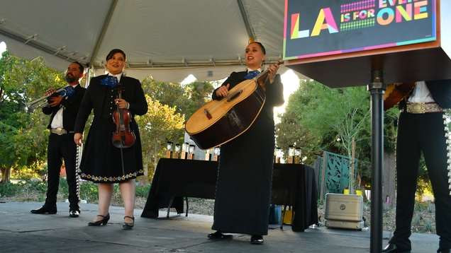 Los Angeles Mariachi Plays at LA For All Day on September 22, 2022.